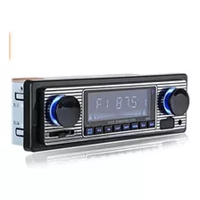 Rádio Bluetooth Carro Vintage Mp3 Player Estéreo