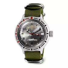 Reloj Hombre Vostok 420392-gn-b Automático Pulso Verde En