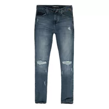 Calça Masculina Jeans Carrot Bolso Folie