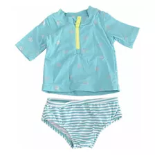 Conjunto Banho Bebê Menina Manga Longa Original Carter's Uv