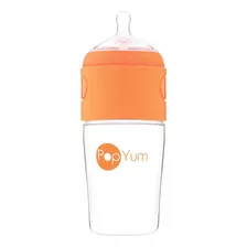 Popyum Biberón Anticólico Para Mezclar Fórmula 9oz/260ml 1pz Color Naranja Transparente