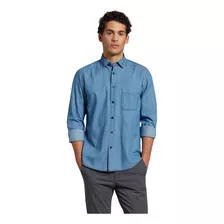 Camisa Devré Sport De Jean Denim Celeste Hombre 42d000330027