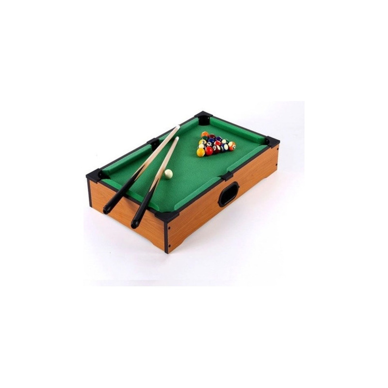 Mesa Sinuca Bilhar Snooker Infantil Brinquedo Jogar Taco (6841A