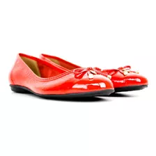 Sapato Fem. Verofatto Couro Verniz Luccido Vermelho 6009401