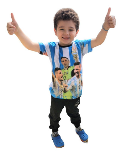Camiseta Remera Argentina Niños Seleccion Mundial Futbol