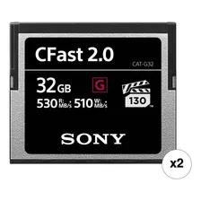Sony 32gb Cfast 2.0 G Series Memory Card (2-pack)