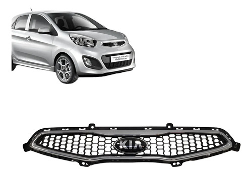 Grade Superior Parachoque Diant Kia Picanto 2012 Kia2759 - Kia - Código 180368344798