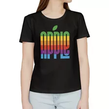 Polera Apple - Mujer - Algodón - Dtf - Laut 