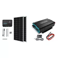 Kit Inicial Panel Solar 200w +inversor Onda Pura 1000w