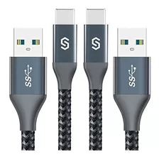 Cable Usb Tipo C, Syncwire [paquete De 2, 6 Pies] Usb 3.0 Ca