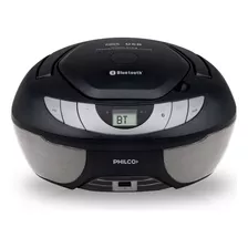 Radiograbador Philco Arp2900bt Cd Mp3 Usb Auxiliar Bluetooth Color Negro