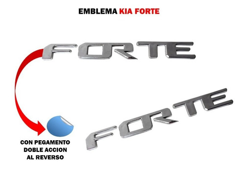 Emblema Para Cajuela Kia Forte 2013-2020 Foto 2