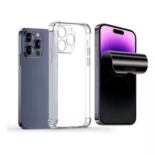 Capa Case Para iPhone 15 Todos + Pel Hydrogel Privacidade