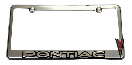 Porta Placas Pontiac Metalicas Camioneta Auto Par Emblemas Foto 2