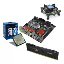 Kit Upgrade Intel I3-7100 3.90 + Placa Mãe H110m C/memória 8