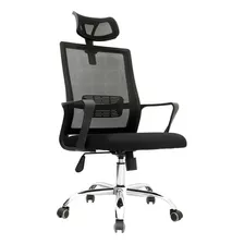 Silla De Oficina Giratoria Ergoclass® Adal Pro Color Negro