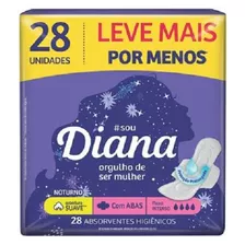 Absorvente Diana Noturno Suave C/ 28