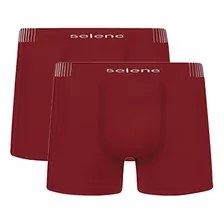 Kit 2 Cuecas Masculina Boxer Selene Sem Costura Plus Size