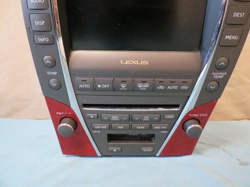  07 08 09 Lexus Es350 Radio Tape Climate Gps Info Lcd Ccp Foto 3