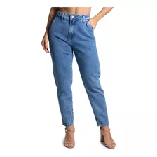 Calça Jeans Feminina Mom Reta Larga Premium 