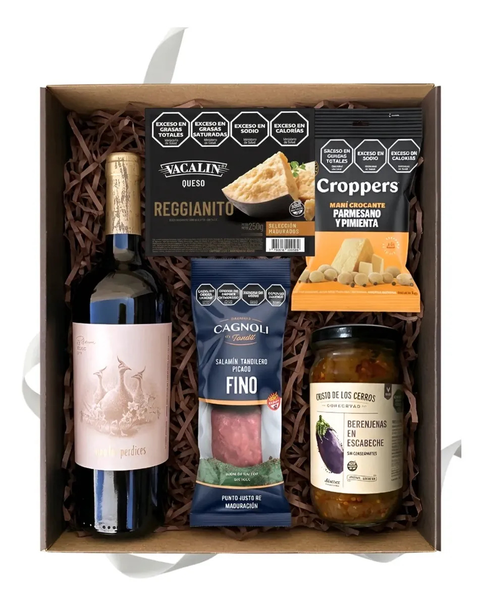 Box Vino Gourmet Las Perdices Regalo Cumpleaños Empresas