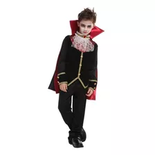 Fantasia Drácula Com Capa Infantil Halloween - Vampiro