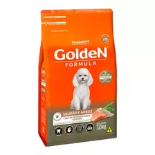 Ração Golden Formula Cães Adultos Porte Pequeno Salmão & Arroz 3kg