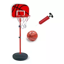 Cesta De Basquete Infantil Ate 139cm Com Bola Inclusa