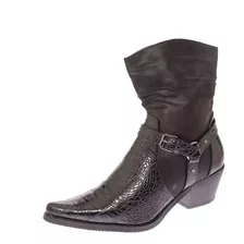 Bota Vaquera Negro Via Franca Art. 52108black