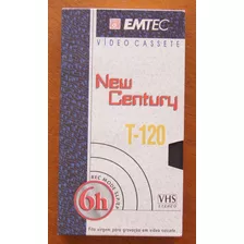 Vhs Usado Fita De Video T120 Emtec New Century