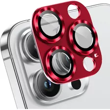 Protector De Lente De Camara Para iPhone 14 Pro Max Rojo