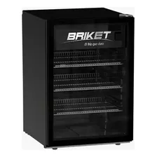 Heladera Exhibidora Briket Master 1200 Negro Led 120 Lts