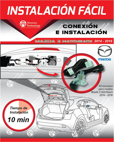 Cmara De Reversa  Para Mazda 3 Hatchback Aos 2015 Foto 4