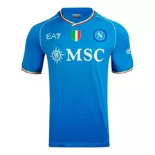 Camisa Futebol Ssc Napoli Oficial 23/24 S/n° Torcedor Ea7