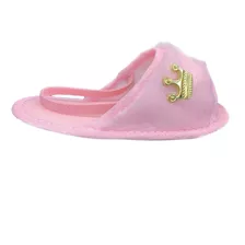 Pantufinha Chinelo Rosa Saída De Banho Criança Baby Infantil