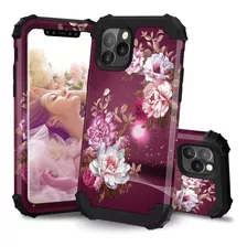 Funda Para iPhone 11 Pro Max - Violeta Con Flores