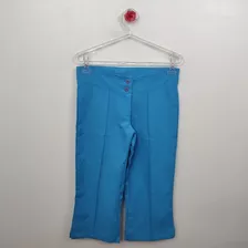 Calça Social Capri Azul (brechó) (ref: 6724) Tam: P