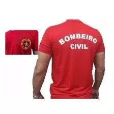 Camiseta Bombeiro 4 Unidades