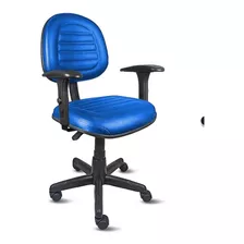 Cadeira Escritório Omega Costurada Base Giratória Qualiflex