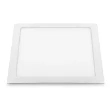 Plafon Embutir Slim Quadrado 225x225mm 18w 2700k Cor Branco 110v/220v