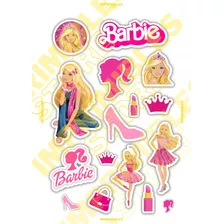 Stickers Toppers Individuales Imprimibles Barbie