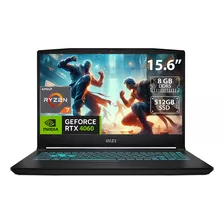 Notebook Gamer Msi Bravo 15 Ryzen 7-7735h 8gb Ram Ddr5 512gb Ssd 15.6 Nvidia Rtx 4060 8gb Color Negro Bravo 15 C7vf-009us