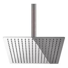 Ducha De Teto 40cm Inox Square Slim 40x40 Com Braço