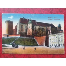 Polonia 1916 Postal Krakow Wawel Krakau Königsschlob