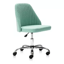 Silla De Escritorio Moderna Sin Brazos Homefla - Azul Claro