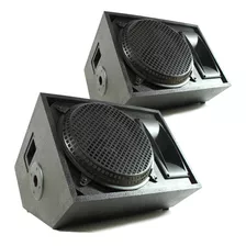 Kit 2 Caixa Retorno Palco Music Way 450w Rms Plug P10