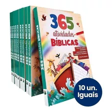 Kit 10 Livro Infantil: 365 Atividades Bíblicas Caça-palavras