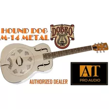 Violão De Aço Ressonator Dobro Hound Dog M-14 Metalbody