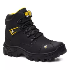 Bota Coturno Catpriime Biqueira Pvc Couro Premium Com C.a