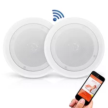 Pyle Pair 8rdquo Bluetooth Flush Mount In Wall